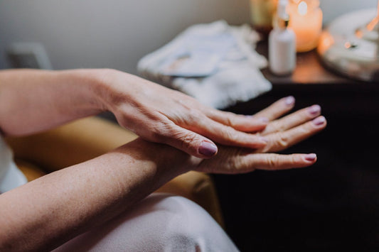 Dry, wrinkly hands