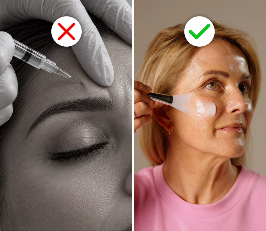 Ein Bruchteil des Preises von Botox oder teuren Seren