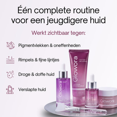 Anti-Aging Set als complete routine tegen pigmentvlekken, rimpels, droge en verslapte huid