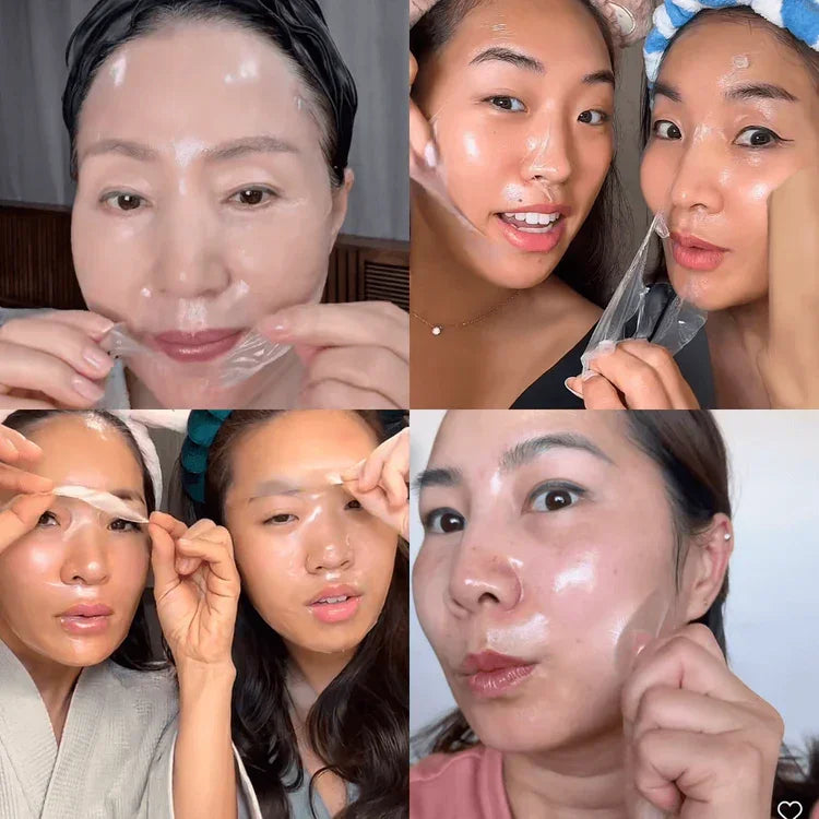 Koreanische Anwendung einer Wrapping-Maske