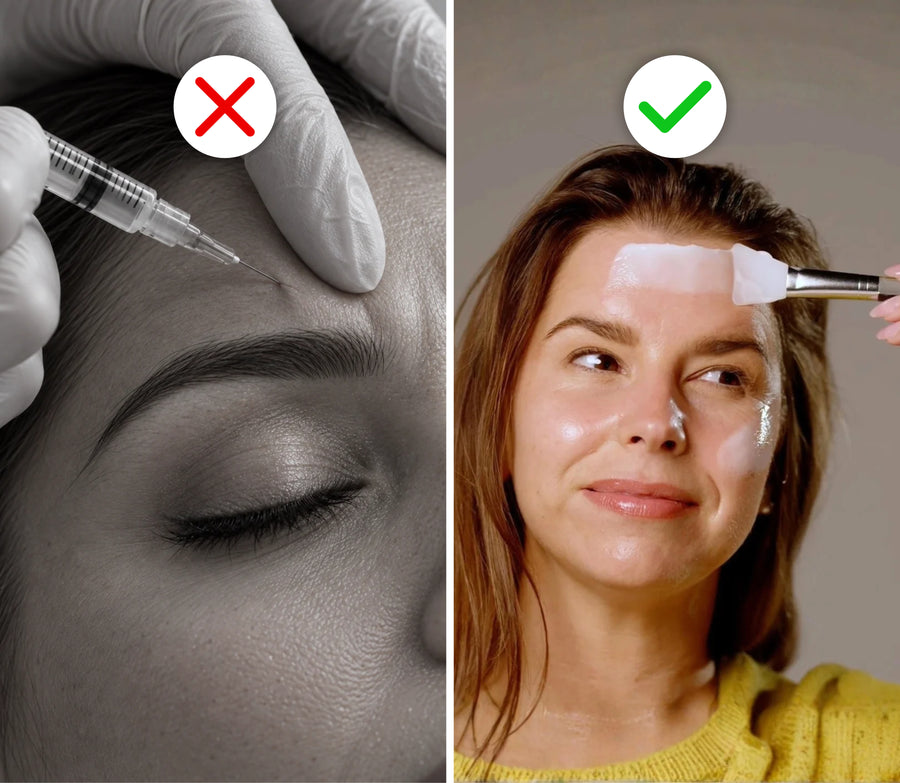 Ein Bruchteil des Preises von Botox oder teuren Seren