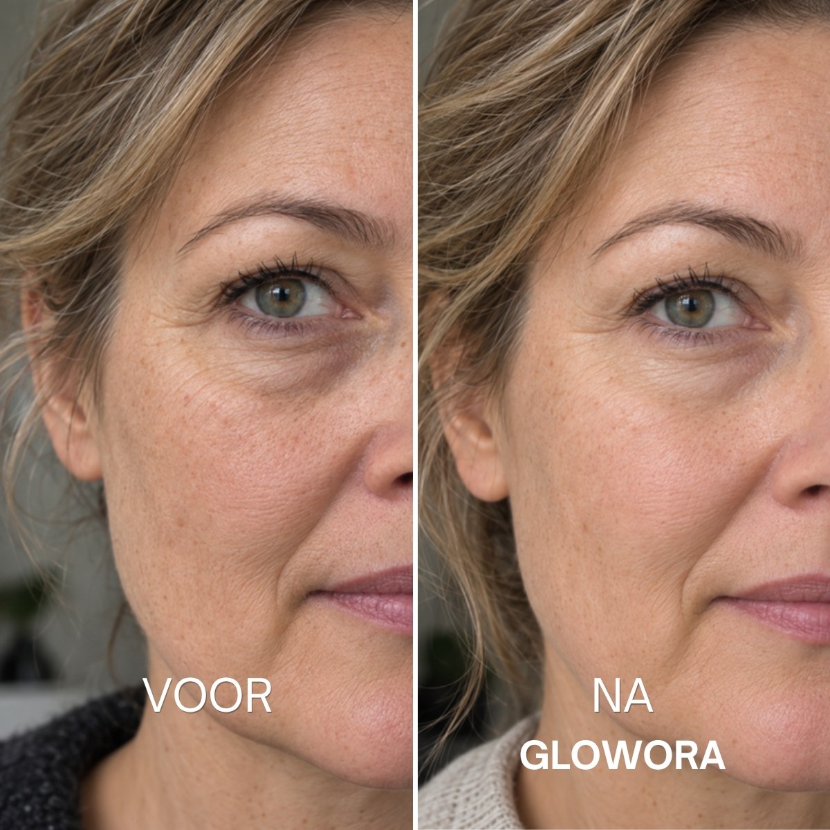 Voor en na Glowora