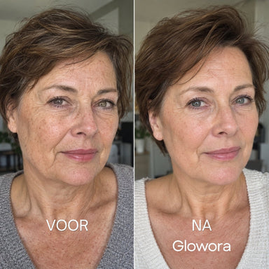 Voor en na Glowora