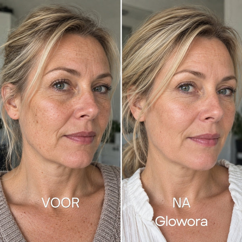 Voor en na Glowora